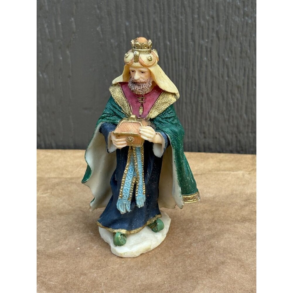 1996 Holiday Workshop Hand-Painted Resin Nativity Scene Replacement Wiseman